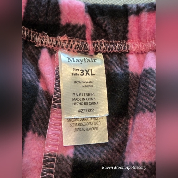 Pink and Black Checkered Pajama Pants - Picture 4 of 8